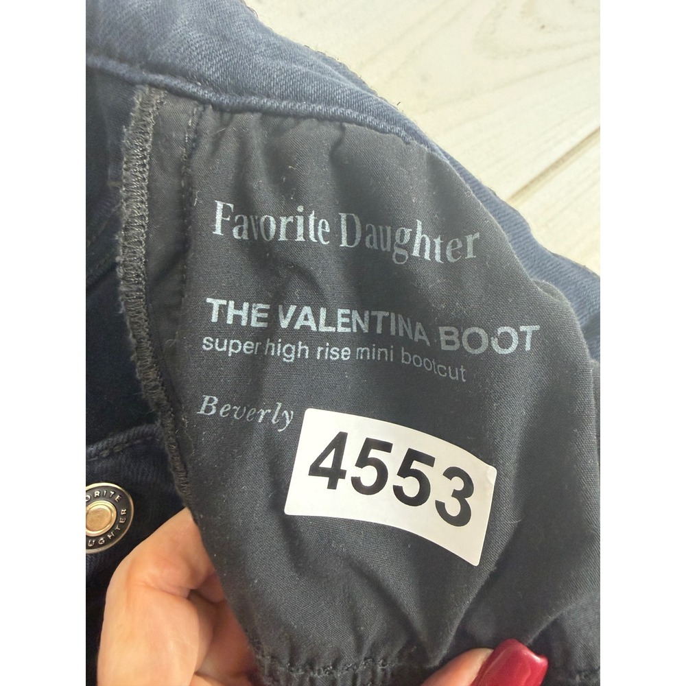 Favorite Daughter Jeans 28 Blue The Valentina Boot Super High Rise Mini Bootcut - Picture 4 of 12